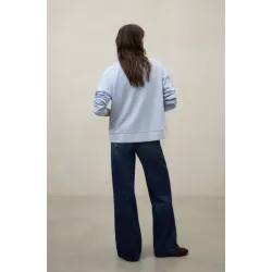 Sudadera Ecoalf azul claro mujer | Diseño limpio actual