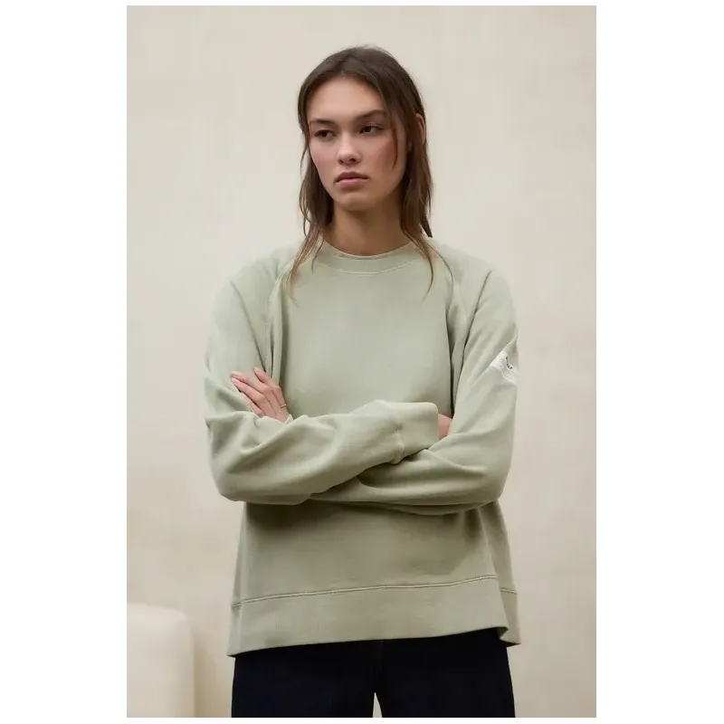 Sudadera Ecoalf verde suave mujer | Estética natural