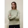 Sudadera Ecoalf verde suave mujer | Estética natural