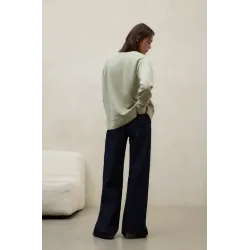 Sudadera Ecoalf verde suave mujer | Estética natural