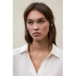 Polo blanco Ecoalf mujer | Camiseta cuello abierto cómoda