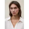 Polo blanco Ecoalf mujer | Camiseta cuello abierto cómoda