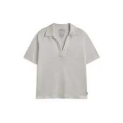 Camiseta polo gris mujer Ecoalf | Ligera y versátil