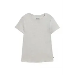 Camiseta gris Ecoalf mujer | Textura ligera y estilo relajado