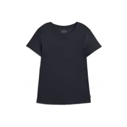 Camiseta azul marino Ecoalf mujer | Caída fluida y estilo limpio