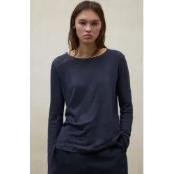 Camiseta manga larga azul marino Ecoalf mujer | Uso diario