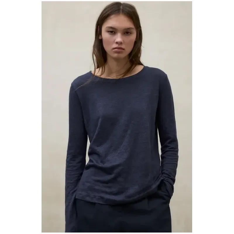 Camiseta manga larga azul marino Ecoalf mujer | Uso diario