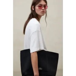 Camiseta blanca Ecoalf mujer | Bajo ajustable