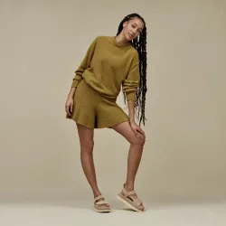 Sandalias UGG beige mujer con velcro y suela gruesa | Comodidad y estilo