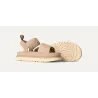 Sandalias UGG beige mujer con velcro y suela gruesa | Comodidad y estilo