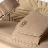 Sandalias UGG beige mujer con velcro y suela gruesa | Comodidad y estilo