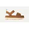 Sandalias UGG camel mujer en ante con velcro y suela resistente