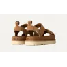 Sandalias UGG camel mujer en ante con velcro y suela resistente