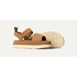 Sandalias UGG camel mujer en ante con velcro y suela resistente