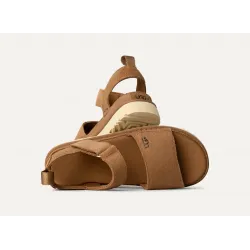 Sandalias UGG camel mujer en ante con velcro y suela resistente