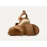 Sandalias UGG camel mujer en ante con velcro y suela resistente