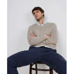 Jersey pico beige El Ganso hombre | Versátil y luminoso