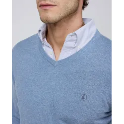 Jersey pico celeste El Ganso hombre | Fresco y versátil