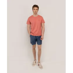 Camiseta roja El Ganso hombre | Garment dye con estilo