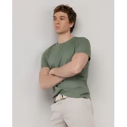 Camiseta verde El Ganso hombre | Básica diferente garment dye