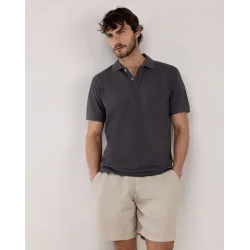 Polo gris antracita El Ganso | Piqué con carácter