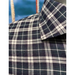 CAMISA CUADROS MARINO/VERDE/BLANCO EOLO