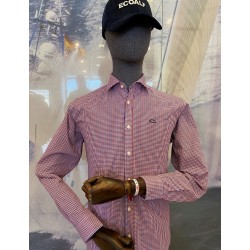 Camisa cuadros marino rojo EOLO
