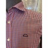 Camisa cuadros marino rojo EOLO