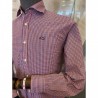 Camisa cuadros marino rojo EOLO