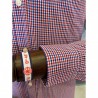 Camisa cuadros marino rojo EOLO
