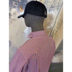 Camisa cuadros marino rojo EOLO