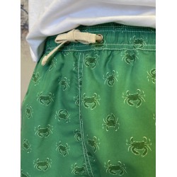 Bañador Verde Hombre con Cangrejos al Tono | Estilo y Comodidad Eolo