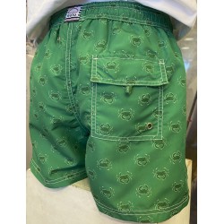 Bañador Verde Hombre con Cangrejos al Tono | Estilo y Comodidad Eolo