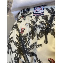 Bañador Hombre Tropical con Loros y Palmeras | Eolo Swimwear